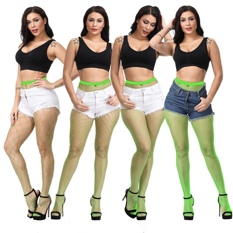 Sexy Women Fishnet Pantyhose Multicolor Plus Size Stocking Colored Small Middle Big Mesh Fish Nets Tight Anti Hook Nylon Tights - Image 16