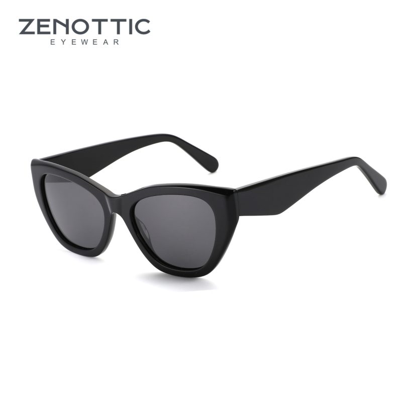 ZENOTTIC Square Acetate Polarized Sunglasses 2025 New Women Thick Frame UV400 Protection Sun Glasses for Ladies Shopping Gift