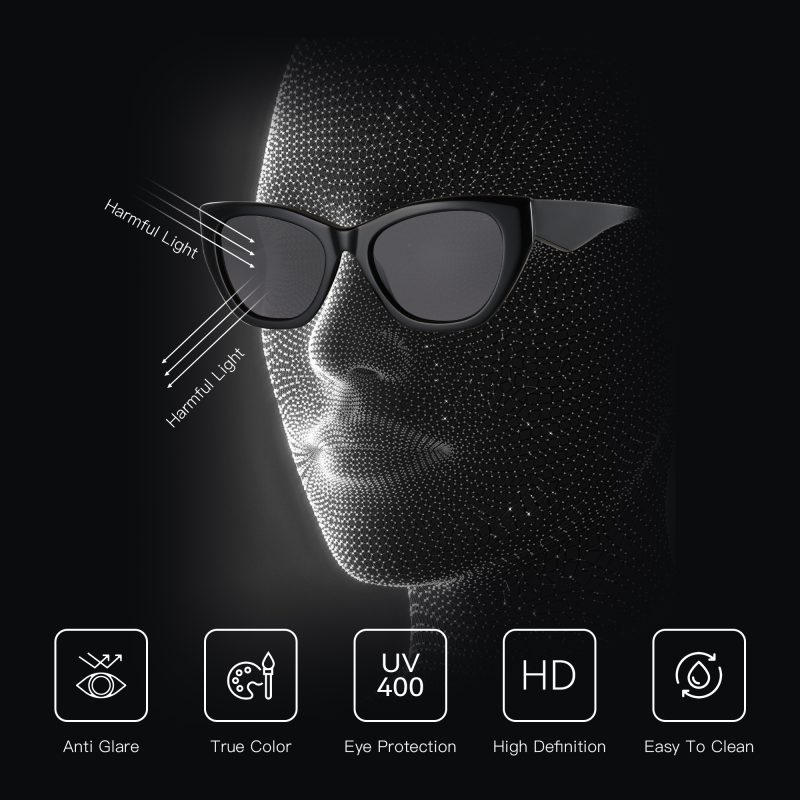 ZENOTTIC Square Acetate Polarized Sunglasses 2025 New Women Thick Frame UV400 Protection Sun Glasses for Ladies Shopping Gift - Image 4
