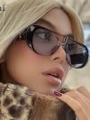 2025 New Retro Pilot Sunglasses For Women Men Fashion Round Wide Legs Brown Blue Sun Glasses Trending Shades UV400 Eyeglasses