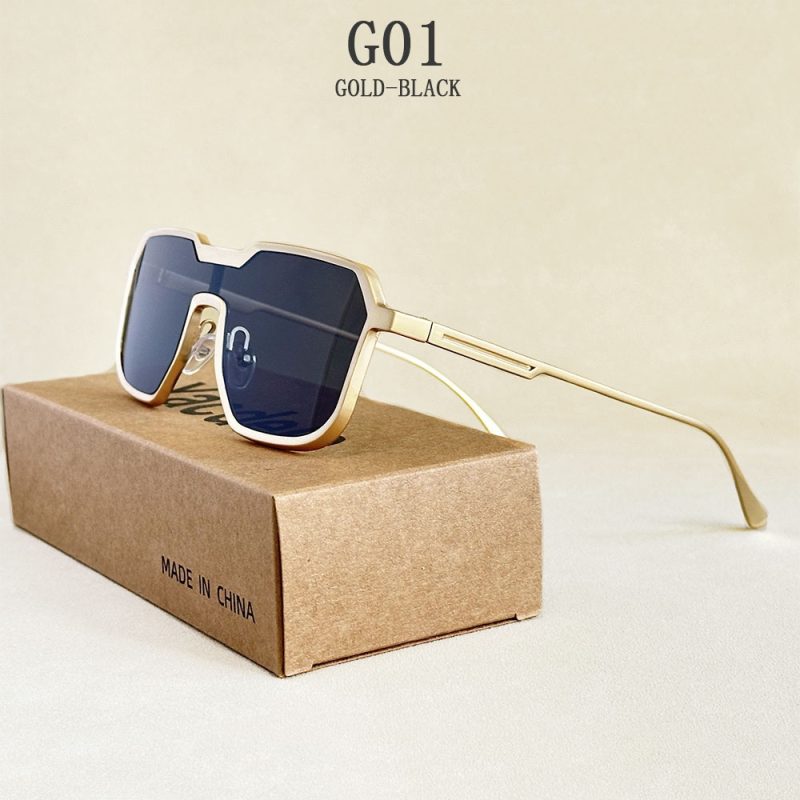2025 Punk Sunglass Men Vintage Metal Square Steampunk Sunglasses Women Retro Luxury Fashion Glasses Gafas De Sol Hombre Okulary - Image 8