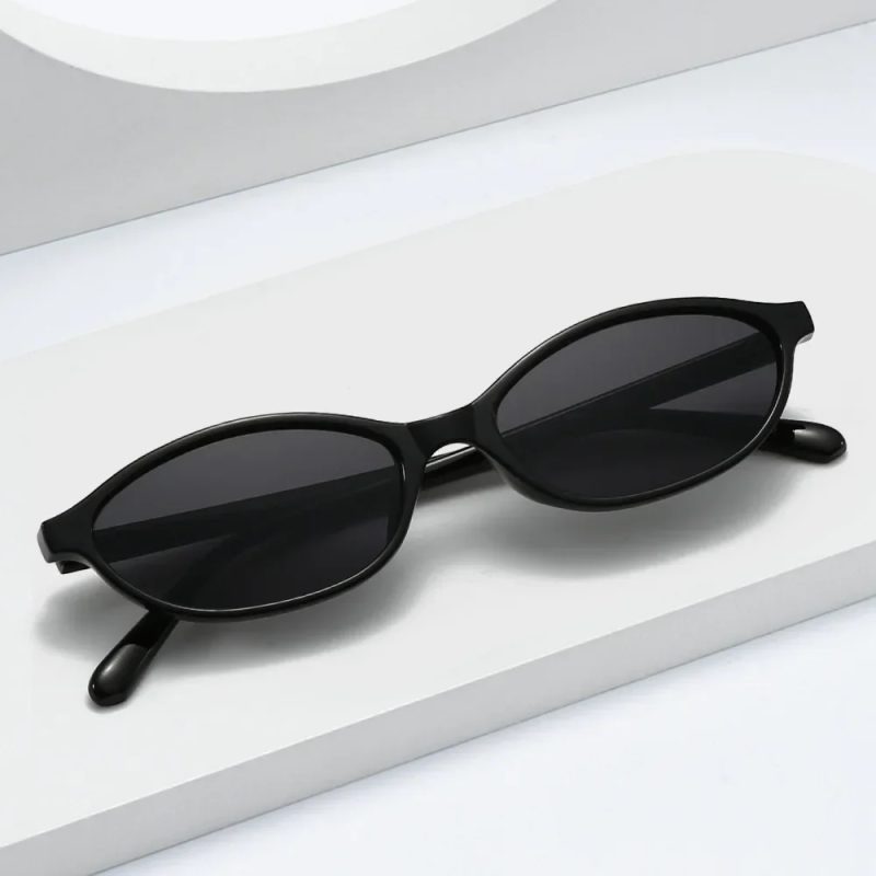 Sexy Small Oval Women's Sunglasses 2025 New Fashion Black Brown Sun Glasses Ladies Shades Trends Summer Unique Eyewear Men - Image 5