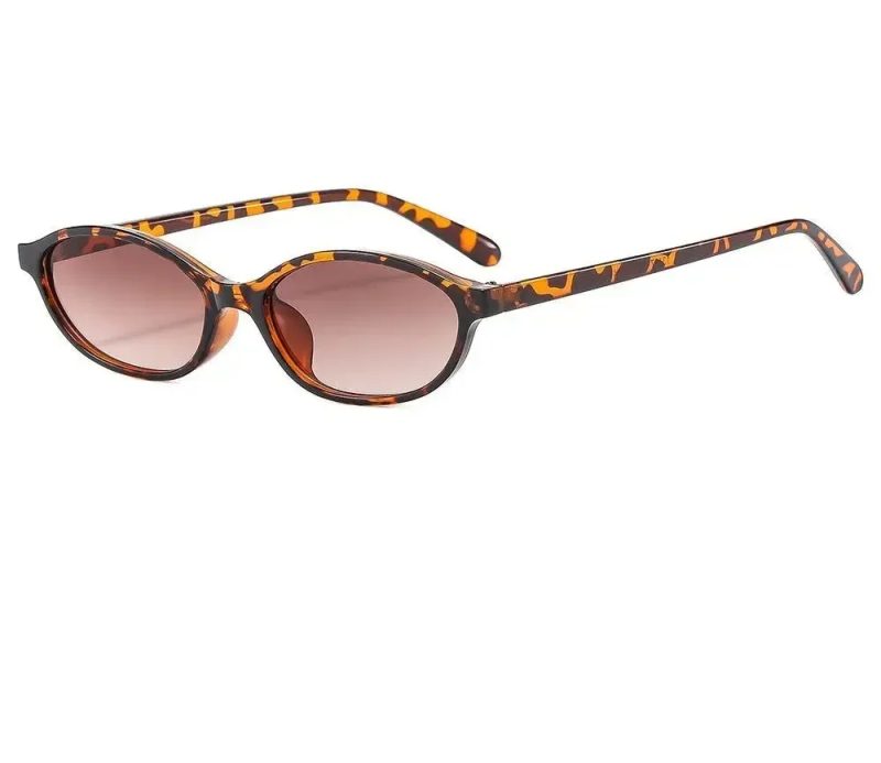 Sexy Small Oval Women's Sunglasses 2025 New Fashion Black Brown Sun Glasses Ladies Shades Trends Summer Unique Eyewear Men - Image 9