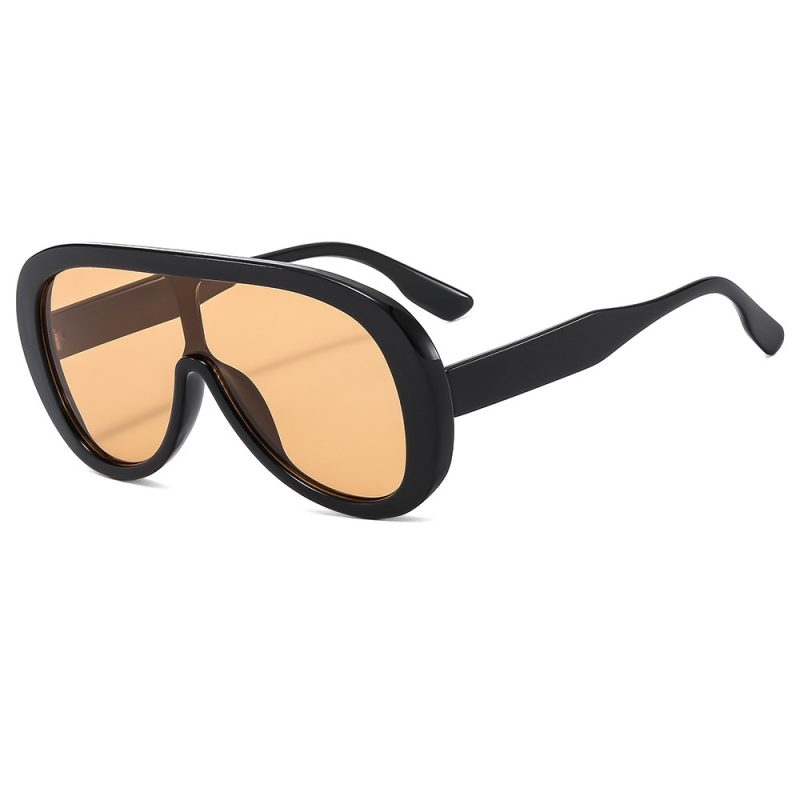 2025 New Fashion Pilot One-Piece Oversized Sunglasses Women Men Retro Luxury Designer Sun Glasses Trending Shades UV400 Eyeglass - Image 7