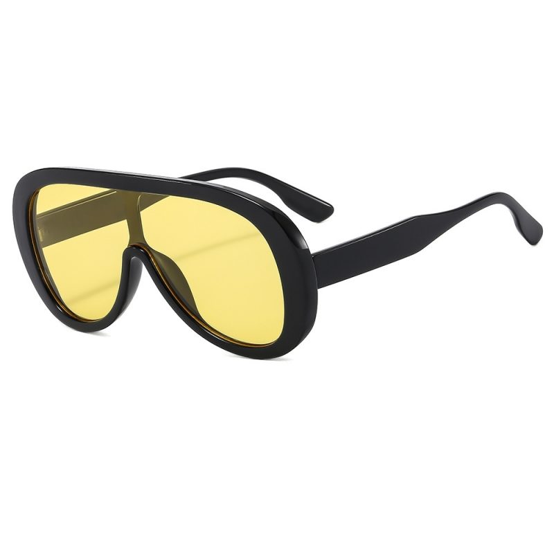 2025 New Fashion Pilot One-Piece Oversized Sunglasses Women Men Retro Luxury Designer Sun Glasses Trending Shades UV400 Eyeglass - Image 9