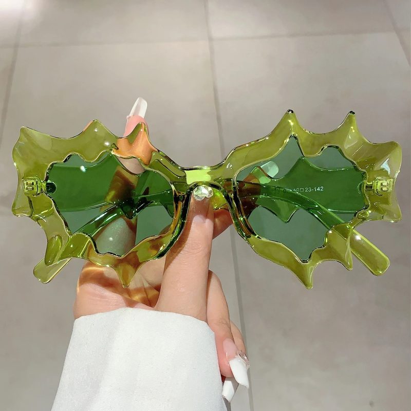 KAMMPT Wave Shape Women Sunglasses 2023 New Stylish Irregular Candy Color Eyewear Trendy Brand Design Outdoor Travelling Shades - Image 3