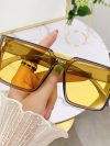2023 Fashion Oversized Square One-piece Sunglasses Women Retro Mirror Lens Eyewear Shades UV400 Men Punk Sun Glasses