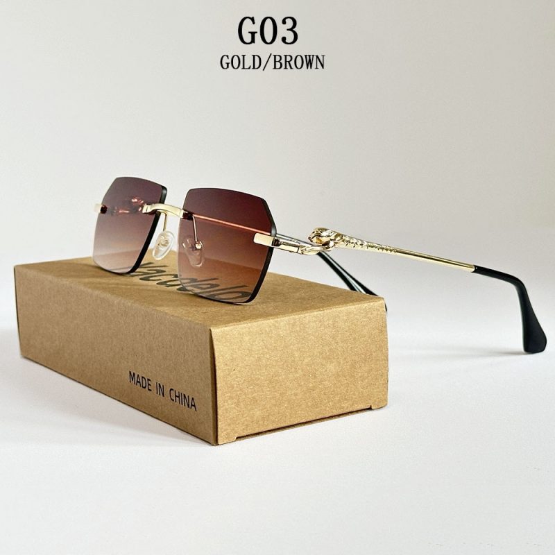 2025 Rimless Sunglasses Women Vintage Luxury Sunglass Men Retro Fashion Glasses Lentes De Sol Mujer Lunette Soleil Femme Vasos - Image 7