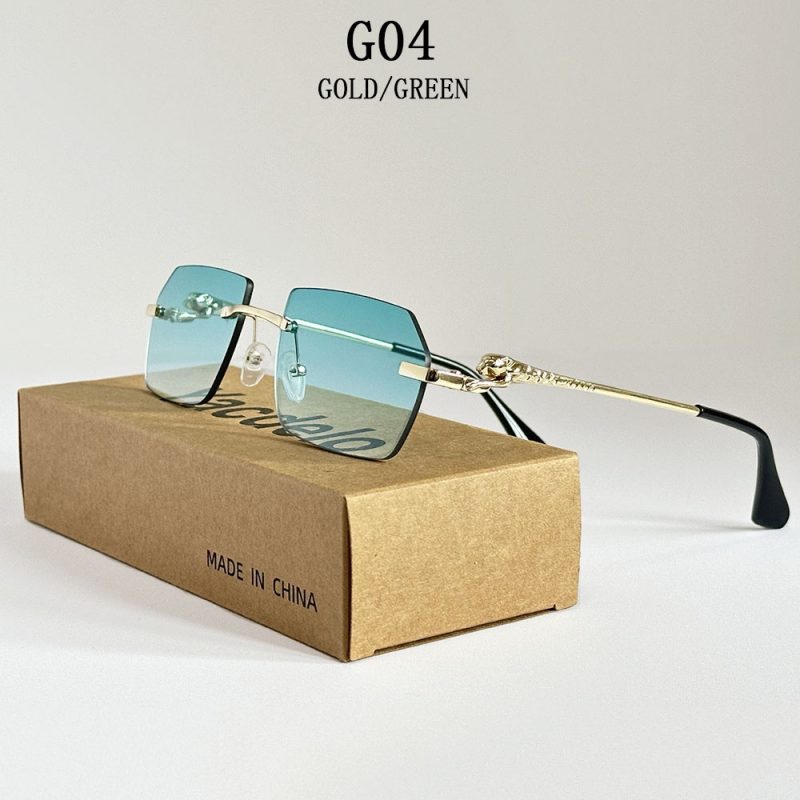 2025 Rimless Sunglasses Women Vintage Luxury Sunglass Men Retro Fashion Glasses Lentes De Sol Mujer Lunette Soleil Femme Vasos - Image 9