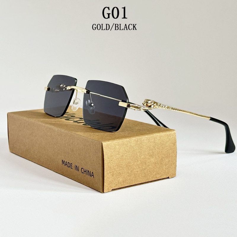 2025 Rimless Sunglasses Women Vintage Luxury Sunglass Men Retro Fashion Glasses Lentes De Sol Mujer Lunette Soleil Femme Vasos - Image 10