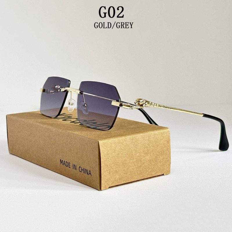 2025 Rimless Sunglasses Women Vintage Luxury Sunglass Men Retro Fashion Glasses Lentes De Sol Mujer Lunette Soleil Femme Vasos - Image 11