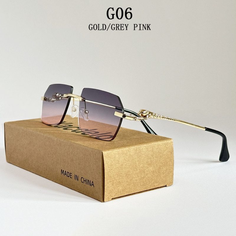 2025 Rimless Sunglasses Women Vintage Luxury Sunglass Men Retro Fashion Glasses Lentes De Sol Mujer Lunette Soleil Femme Vasos - Image 13