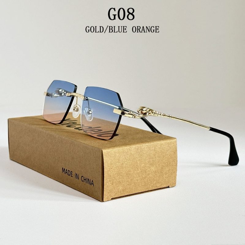 2025 Rimless Sunglasses Women Vintage Luxury Sunglass Men Retro Fashion Glasses Lentes De Sol Mujer Lunette Soleil Femme Vasos - Image 14