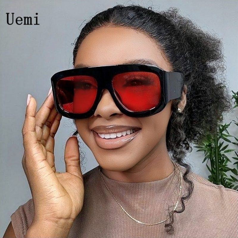 2025 New Rerto Fashion Square Sunglasses For Women Men Vintage Wide Legs Sun Glasses Ins Trending Shades UV400 Eyeglasses - Image 2
