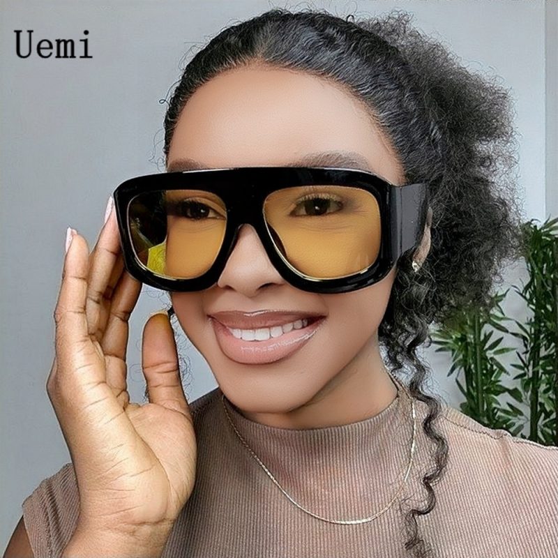 2025 New Rerto Fashion Square Sunglasses For Women Men Vintage Wide Legs Sun Glasses Ins Trending Shades UV400 Eyeglasses - Image 3