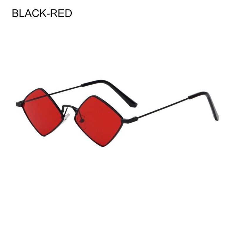 Retro Diamond Shape Sunglasses for Men Women Trendy Metal Small Quadrilateral Frame Shades UV400 Rhombus Ladies Sun Glasses - Image 9
