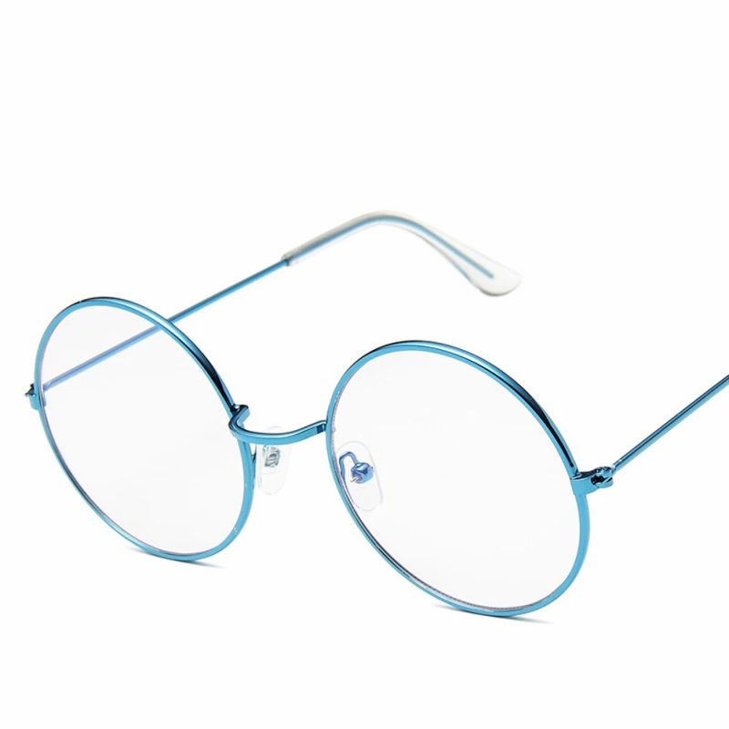 2023 Women's Alloy Mirror Sunglasses, Retro Designer Sunglasses, Pink Round Sunglasses for Women - Image 20