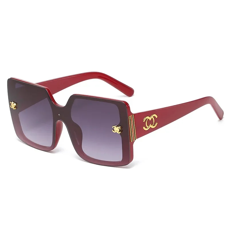 2024 Women's Retro Glasses Oversized Driving glasses Luxury brand Designer Sunglasses UV400 Women's Gradient Shade Oculos De Sol - Image 2