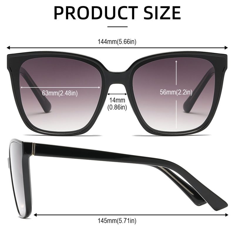 AABV Oversized Sunglasses for Women Large Cute Luxury Square Trendy Designer Big Sun Glasses Dropshipping 17045 - Image 2