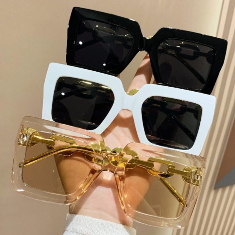 3PCS Fashion Large Frame Summer Decoration Women's Sunglasses retro Style Outdoor Travel Glasses - Image 3