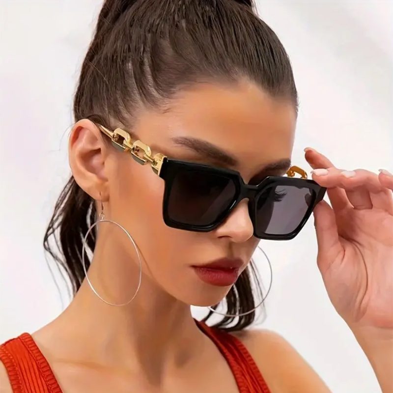 3PCS Fashion Large Frame Summer Decoration Women's Sunglasses retro Style Outdoor Travel Glasses - Image 5