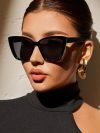 Vintage Cat Eye Sunglasses Women Square Small Frame Sun Glasses Female Brand Designer Retro Shades Fashion Oculos De Sol