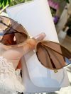 2024 Cat Eye Sunglasses Women Trendy Vintage Vacation Designer Luxury Glasses Lentes De Sol Mujer Lunette Soleil Femme Vasos