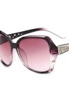 Fashion Big Purple Sunglasses Women Luxury Brand Square Sun Glasses Female Mirror Shades Ladies