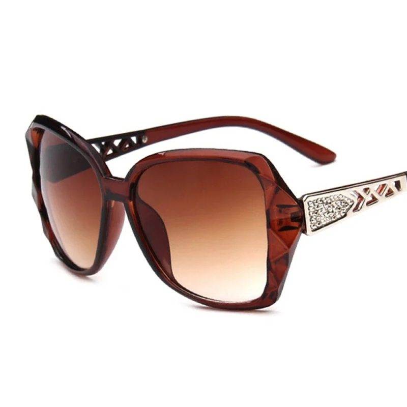 Fashion Big Purple Sunglasses Women Luxury Brand Square Sun Glasses Female Mirror Shades Ladies - Image 2