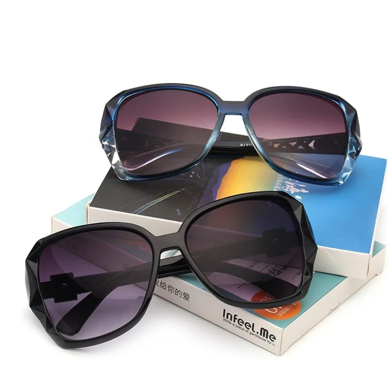 Fashion Big Purple Sunglasses Women Luxury Brand Square Sun Glasses Female Mirror Shades Ladies - Image 5