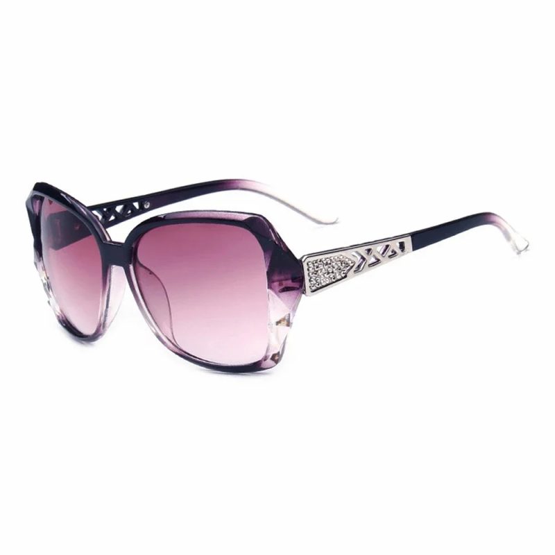 Fashion Big Purple Sunglasses Women Luxury Brand Square Sun Glasses Female Mirror Shades Ladies - Image 7