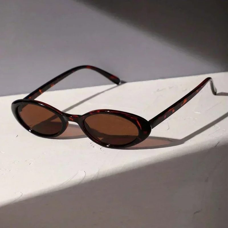 Vintage Oval Sunglasses 2025 Men Luxury Brand Designer Small Oval Sun Glasses Retro Fashion Women Sun Glasses Oculus - Image 2