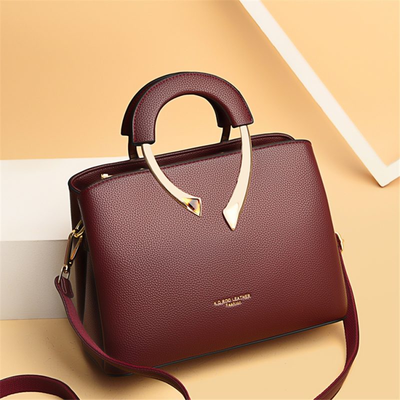 GENUINE VANDERWAH High Quality Leather Casual Tote Luxury Handbags Women Bags Designer Shoulder Crossbody Bags for Women 2024 - Image 2