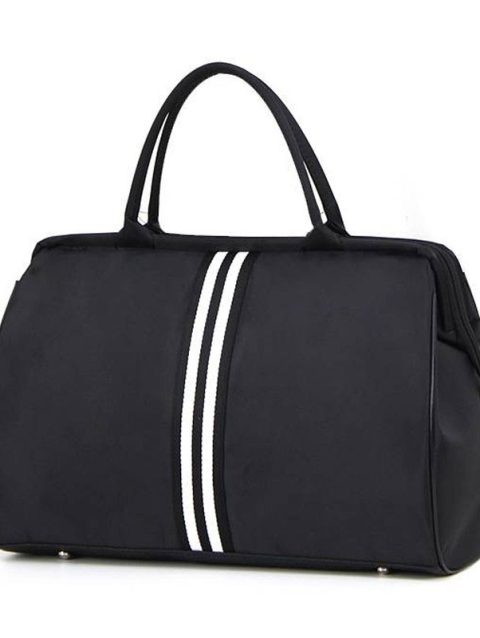 Striped Travel Bag Gym Fitness Bag Luggage Traveling Duffle Sac De Sport Handbag For Women Men Outdoor Sports Shoulder Bag XA46A