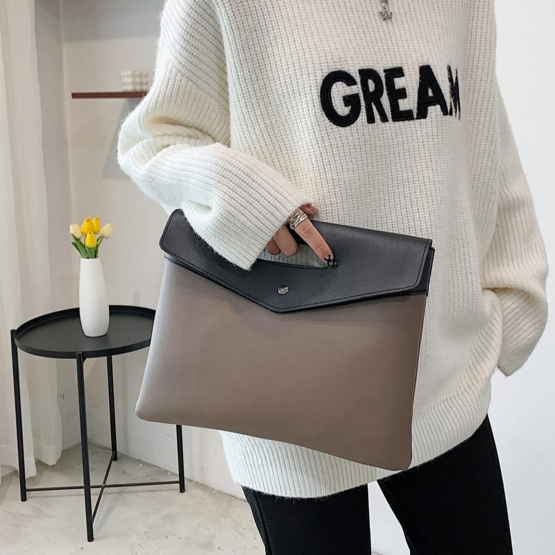 Fashionable Square Bag for Women, Two Tone Clutch Bag for Rookies & White-Collar Workers - Image 2