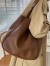 Luxury Tote Bag Woman 2025 Trend Large Capacity Female Shoulder Bag High Quality Leather Simple Designer Woman Handbag Purse