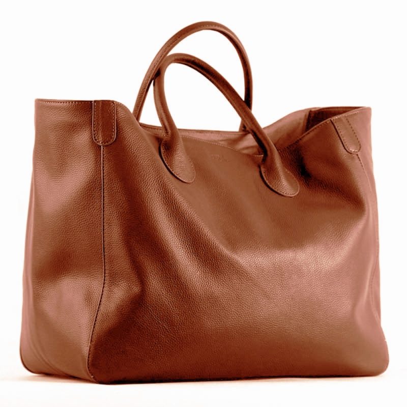 MS Oversized 41cm Big Women Tote Bag 100% Natural Leather Top Cow Hide Leather Handbag Luxury Lady Travel Bag Daily 2023 New - Image 2
