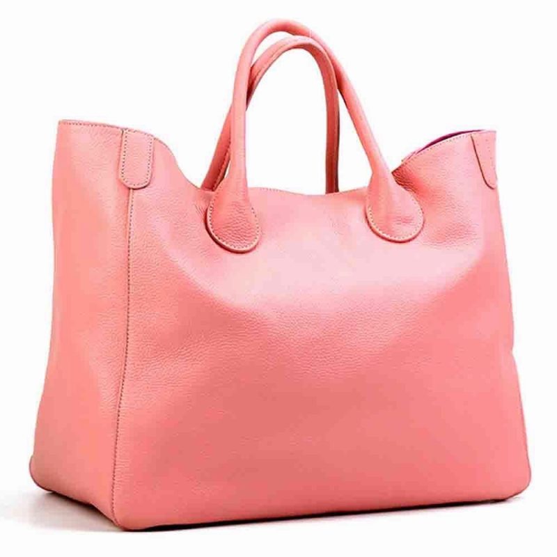 MS Oversized 41cm Big Women Tote Bag 100% Natural Leather Top Cow Hide Leather Handbag Luxury Lady Travel Bag Daily 2023 New - Image 5