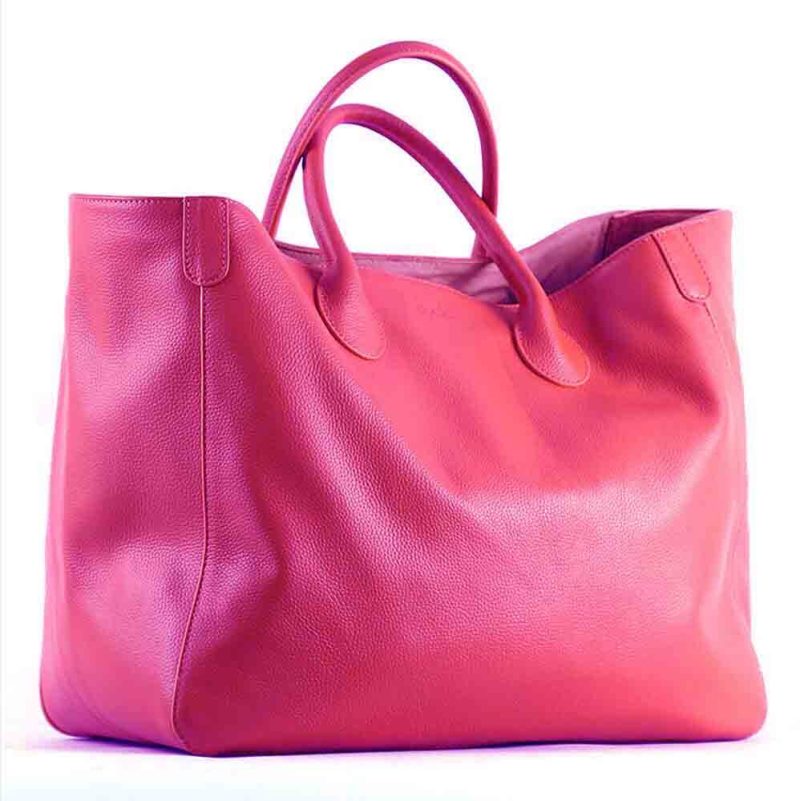 MS Oversized 41cm Big Women Tote Bag 100% Natural Leather Top Cow Hide Leather Handbag Luxury Lady Travel Bag Daily 2023 New - Image 12