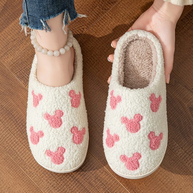 New Winter Lovely Women Slippers Girls Fashion Flowers Home Slides Couples Soft Seagulls Flat Sandals Men Christmas Flip Flops - Image 23