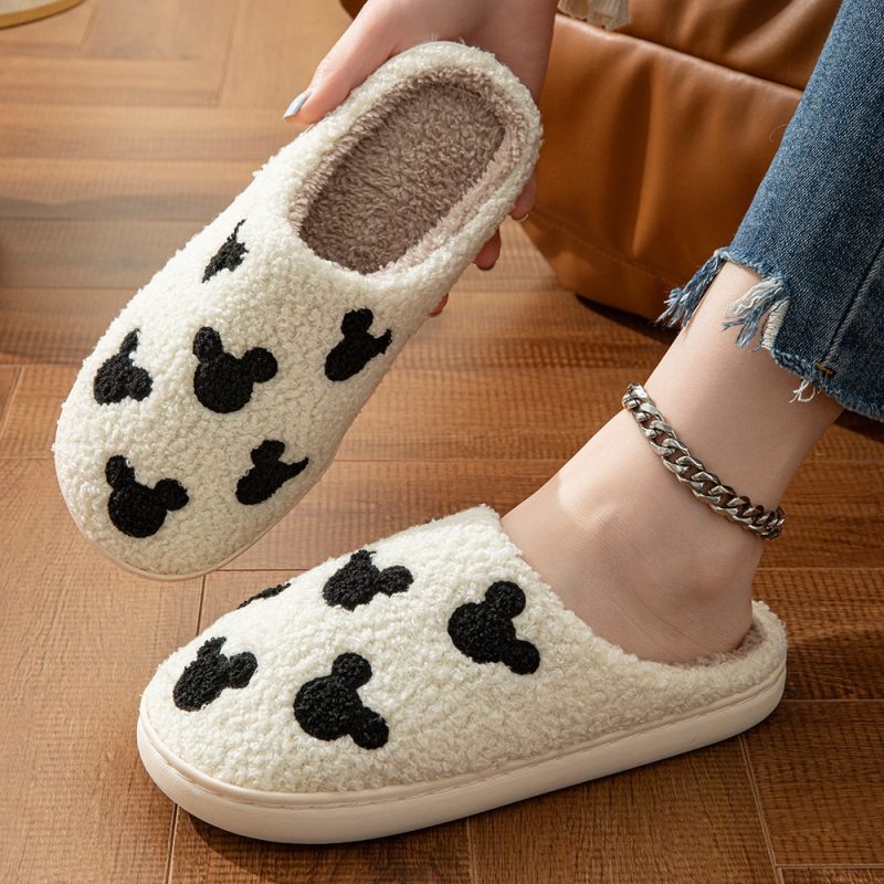 New Winter Lovely Women Slippers Girls Fashion Flowers Home Slides Couples Soft Seagulls Flat Sandals Men Christmas Flip Flops - Image 24