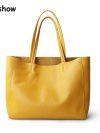 luxury Soft Genuine Leather Women Shoulder Bags Large Capacity Female Totes Bag Brand Designer Leather Lady Handbag Casual