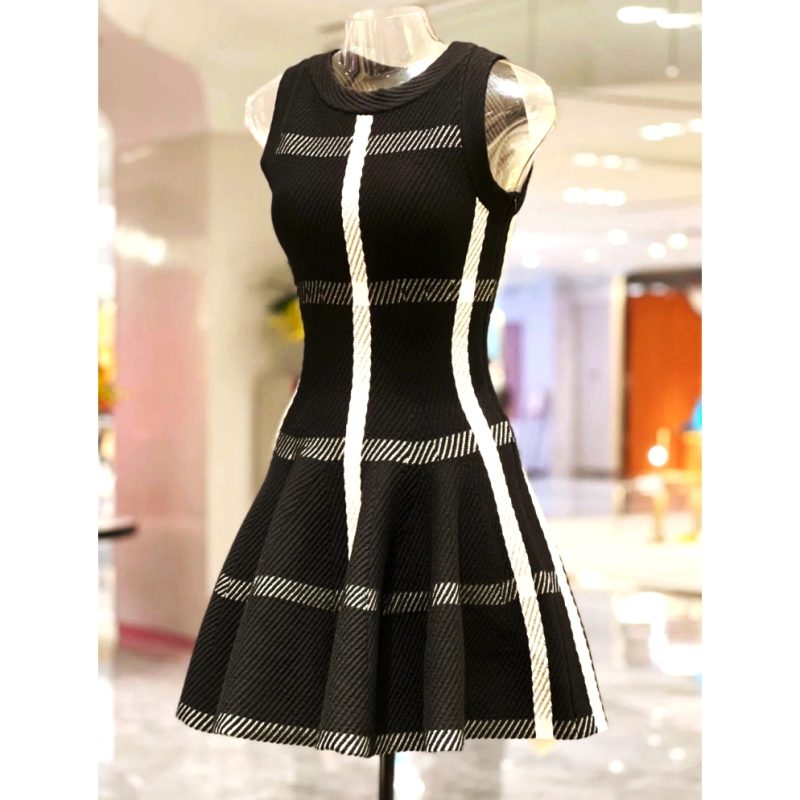 2025 Summer New In Luxury Brand Design Knit Black Dress For Women Sleeveless Vestidos Evening Party Birthday Short Skirt Clothes - Image 2