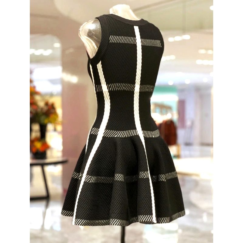 2025 Summer New In Luxury Brand Design Knit Black Dress For Women Sleeveless Vestidos Evening Party Birthday Short Skirt Clothes - Image 3