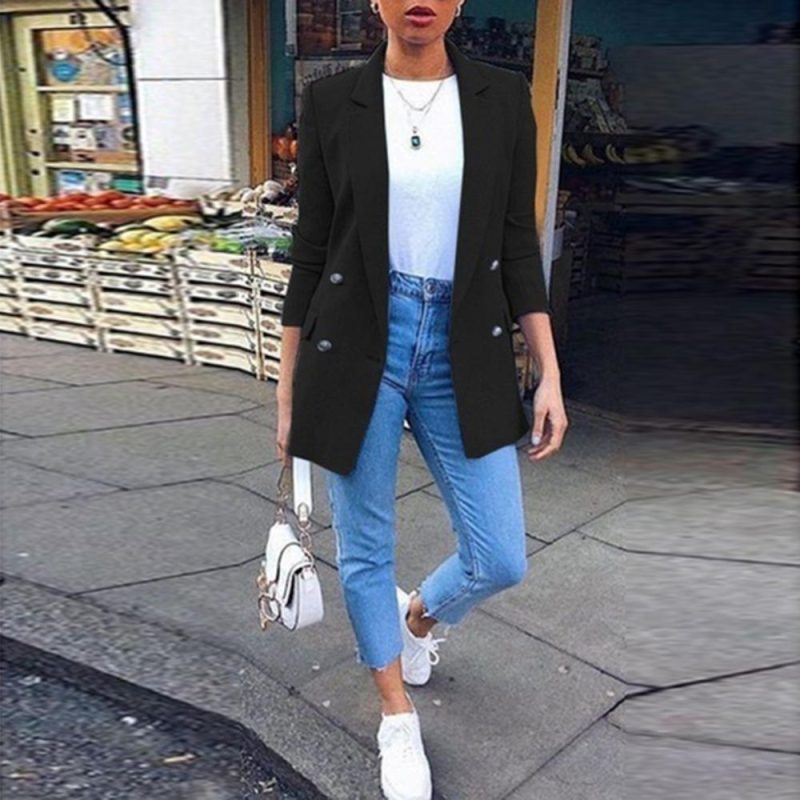 Suit Office Wear Suit Coat Women Autumn Fashion Coat Slim Suit Jacket Office Lady Long Sleeve Suit Jacket - Image 3