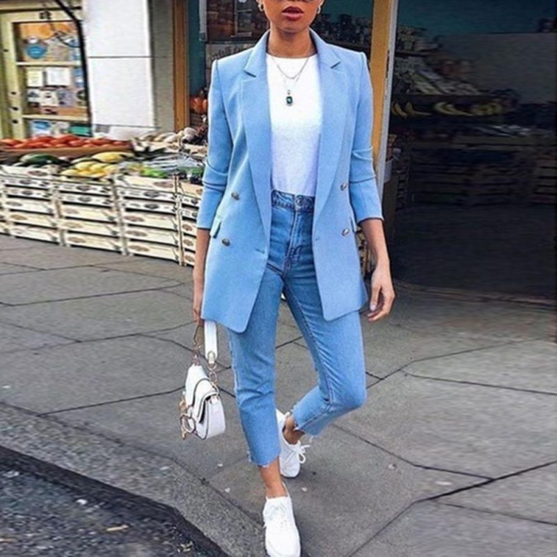 Suit Office Wear Suit Coat Women Autumn Fashion Coat Slim Suit Jacket Office Lady Long Sleeve Suit Jacket - Image 4