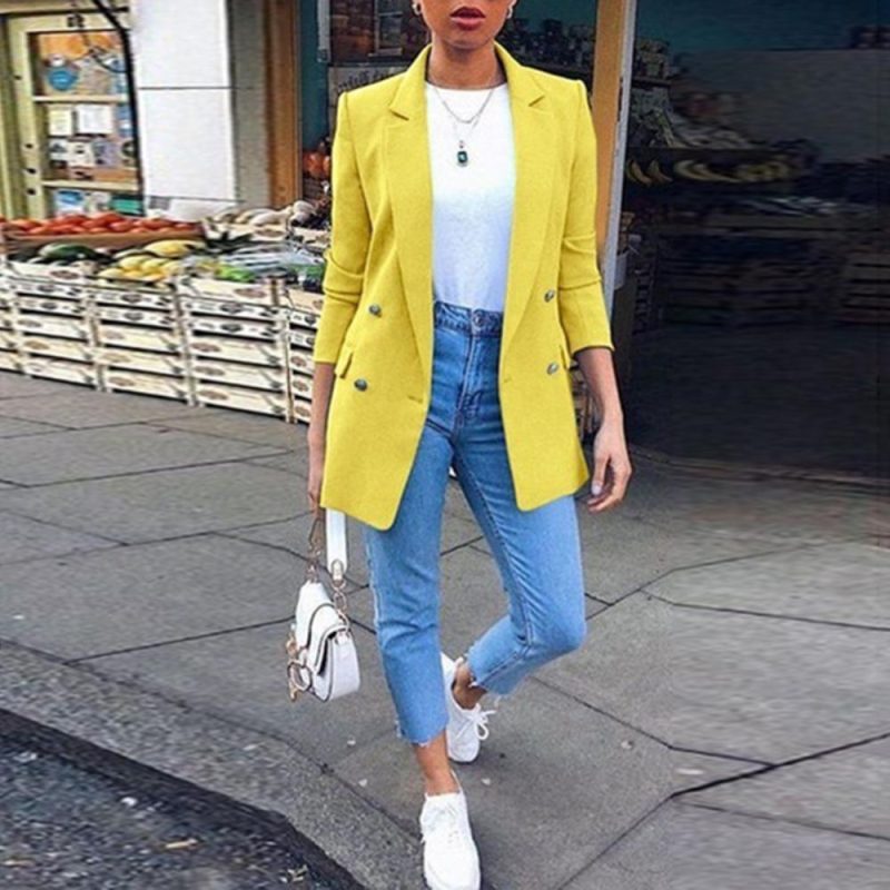 Suit Office Wear Suit Coat Women Autumn Fashion Coat Slim Suit Jacket Office Lady Long Sleeve Suit Jacket - Image 5