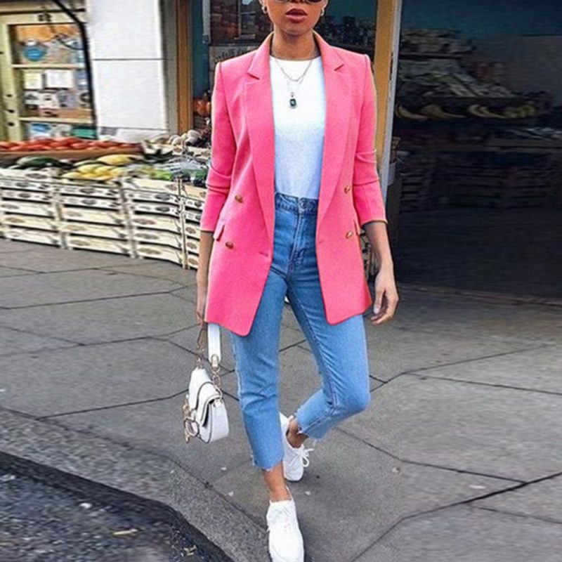 Suit Office Wear Suit Coat Women Autumn Fashion Coat Slim Suit Jacket Office Lady Long Sleeve Suit Jacket - Image 6