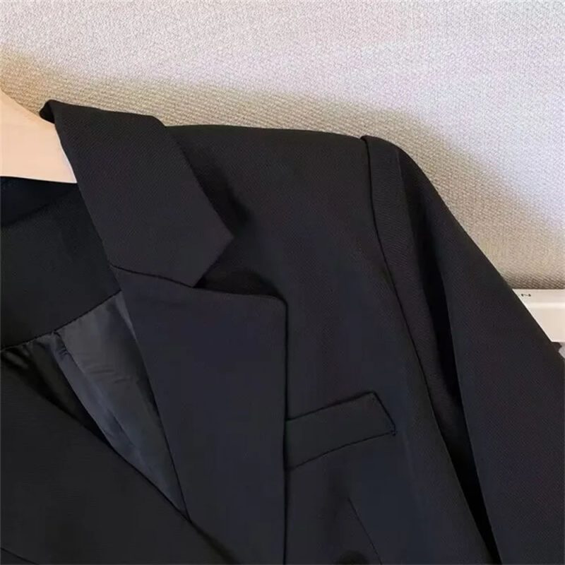 Office Lady Slim Blazer for Women, Long Sleeve Coats, Black Jackets, Casual Outerwear, Fall, Winter Fashion, 2023 - Image 4