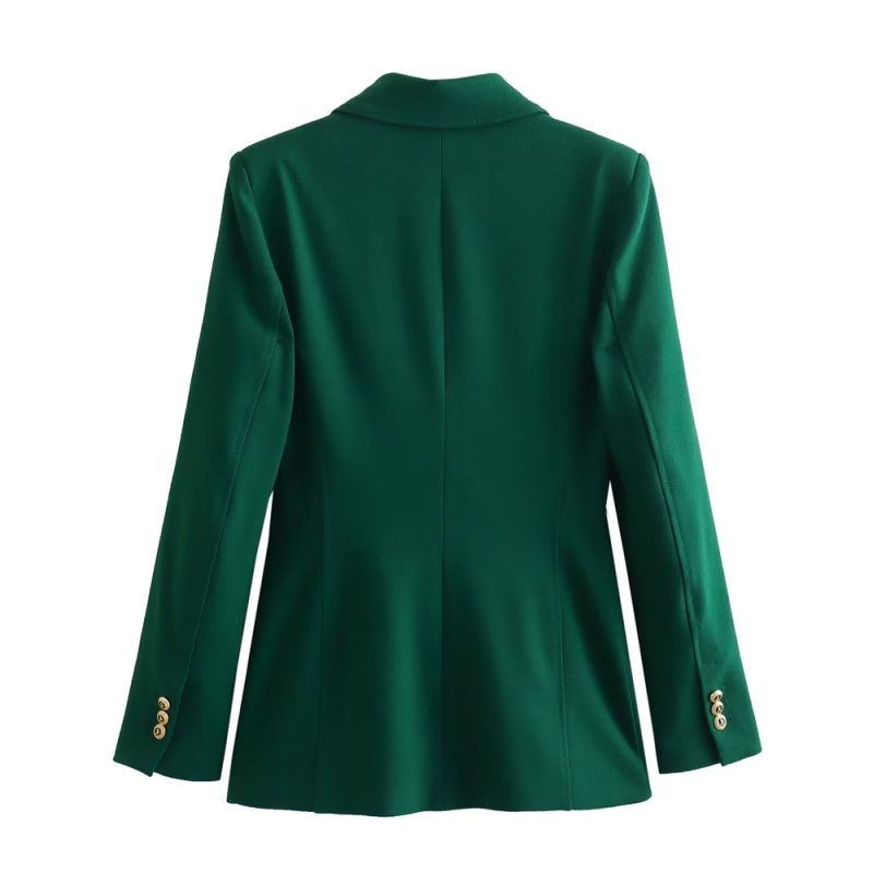 PB&ZA 2024 Summer New Women's Fashion and Elegance Versatile Slim Fit Multi color Suit Coat - Image 3